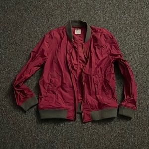 Maroon GAP bomber jacket